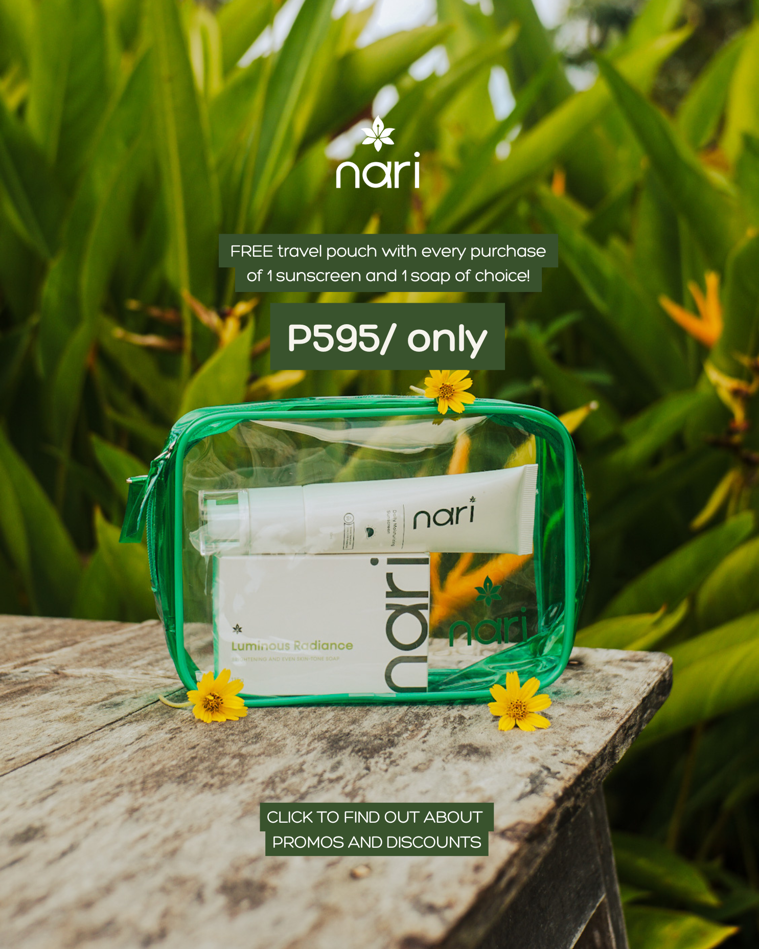 Travel Kit | SOAP + Moisturizing Sunscreen + FREE Travel Pouch